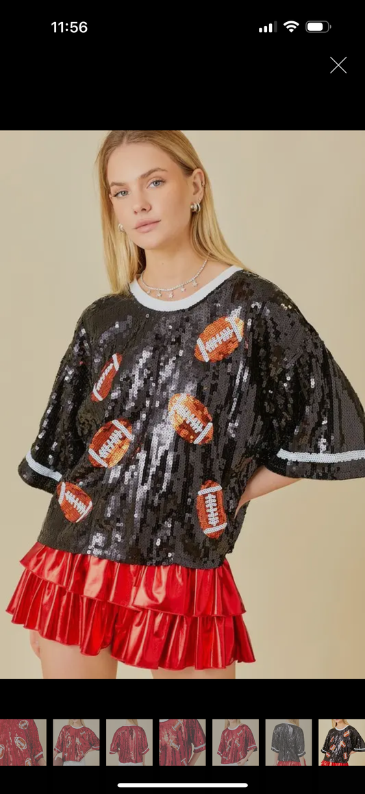 Football Sequin Top