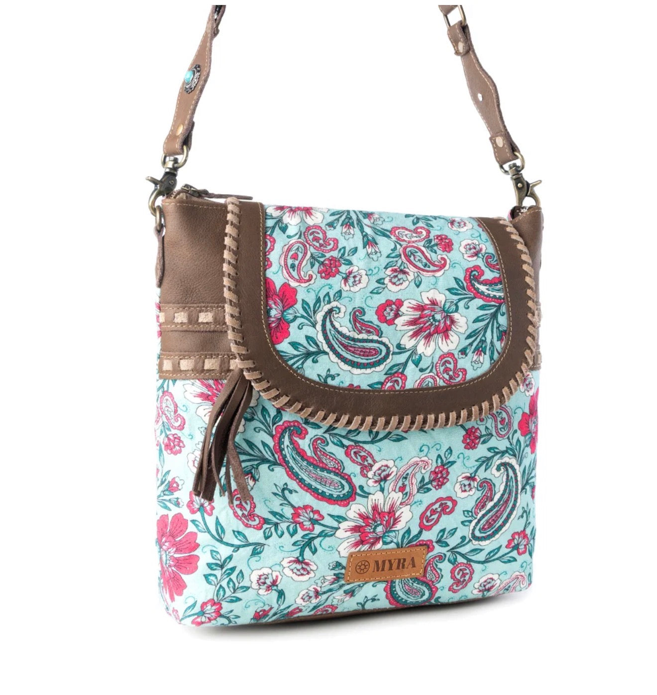 Lagoon Lily Upcycled Canvas Bag