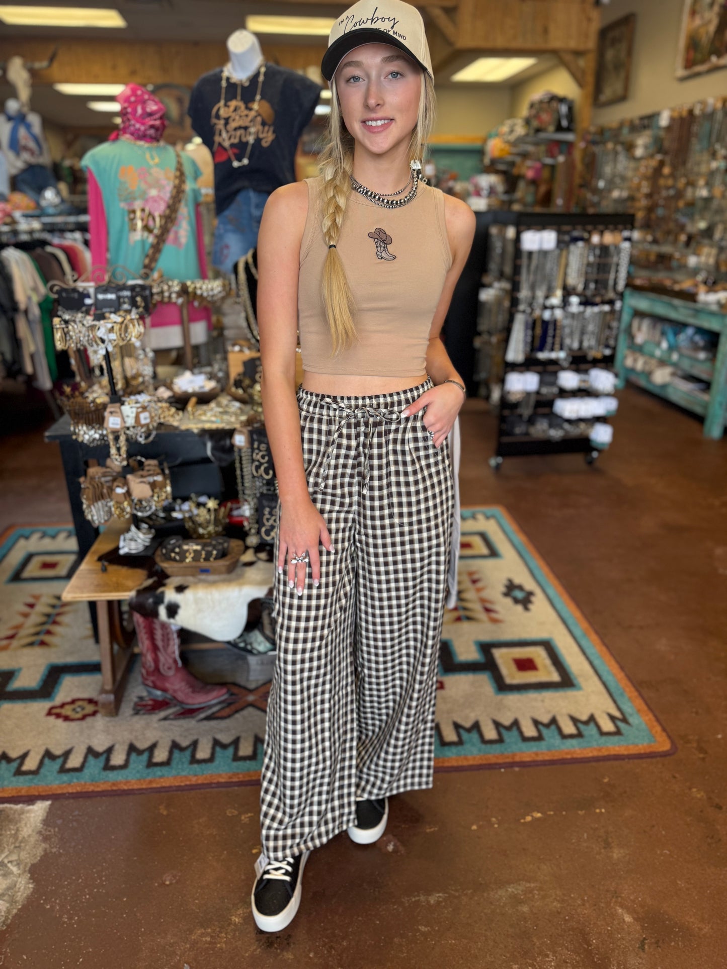 GINGHAM PANT