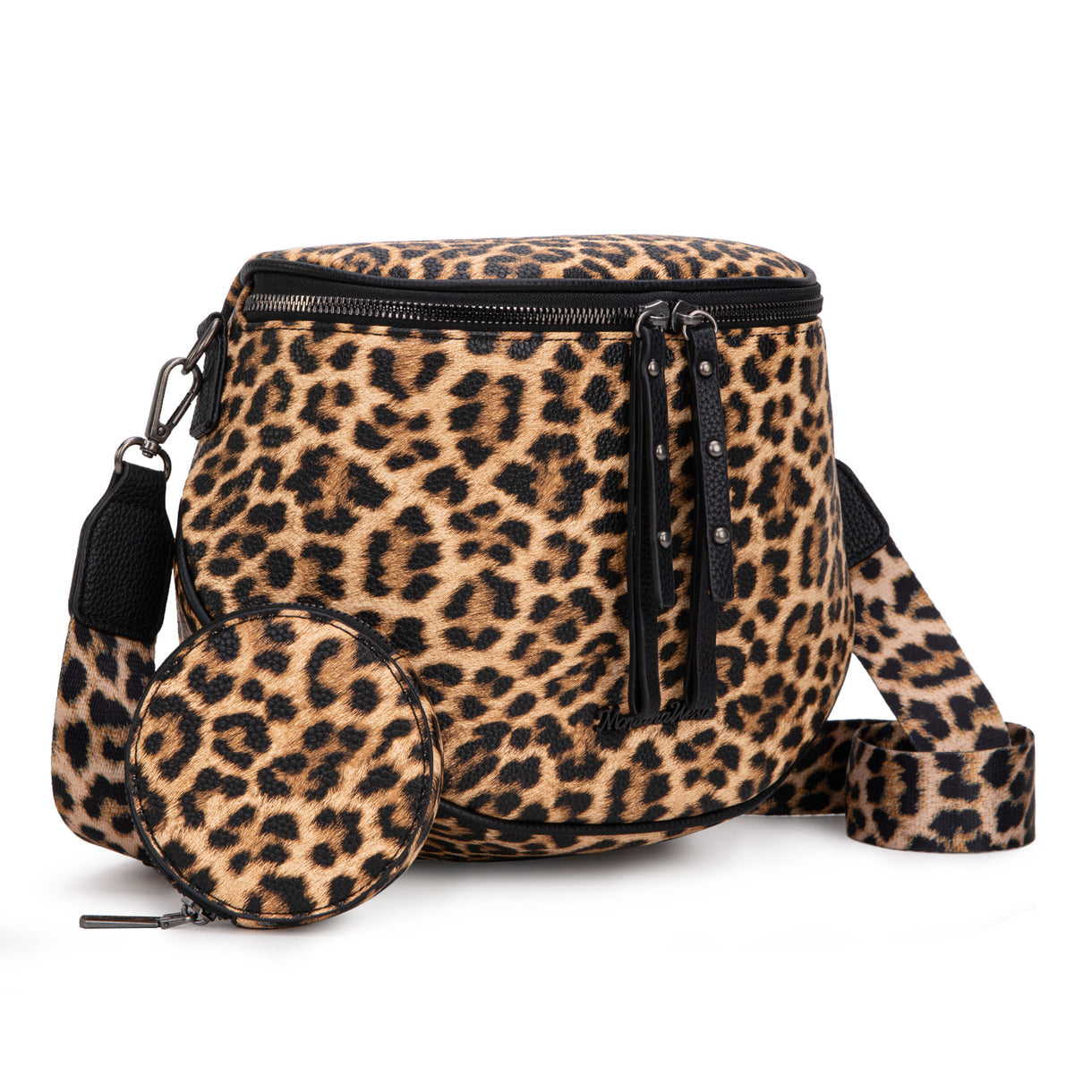 Leopard Crossbody Bum Bag with Coin Purse