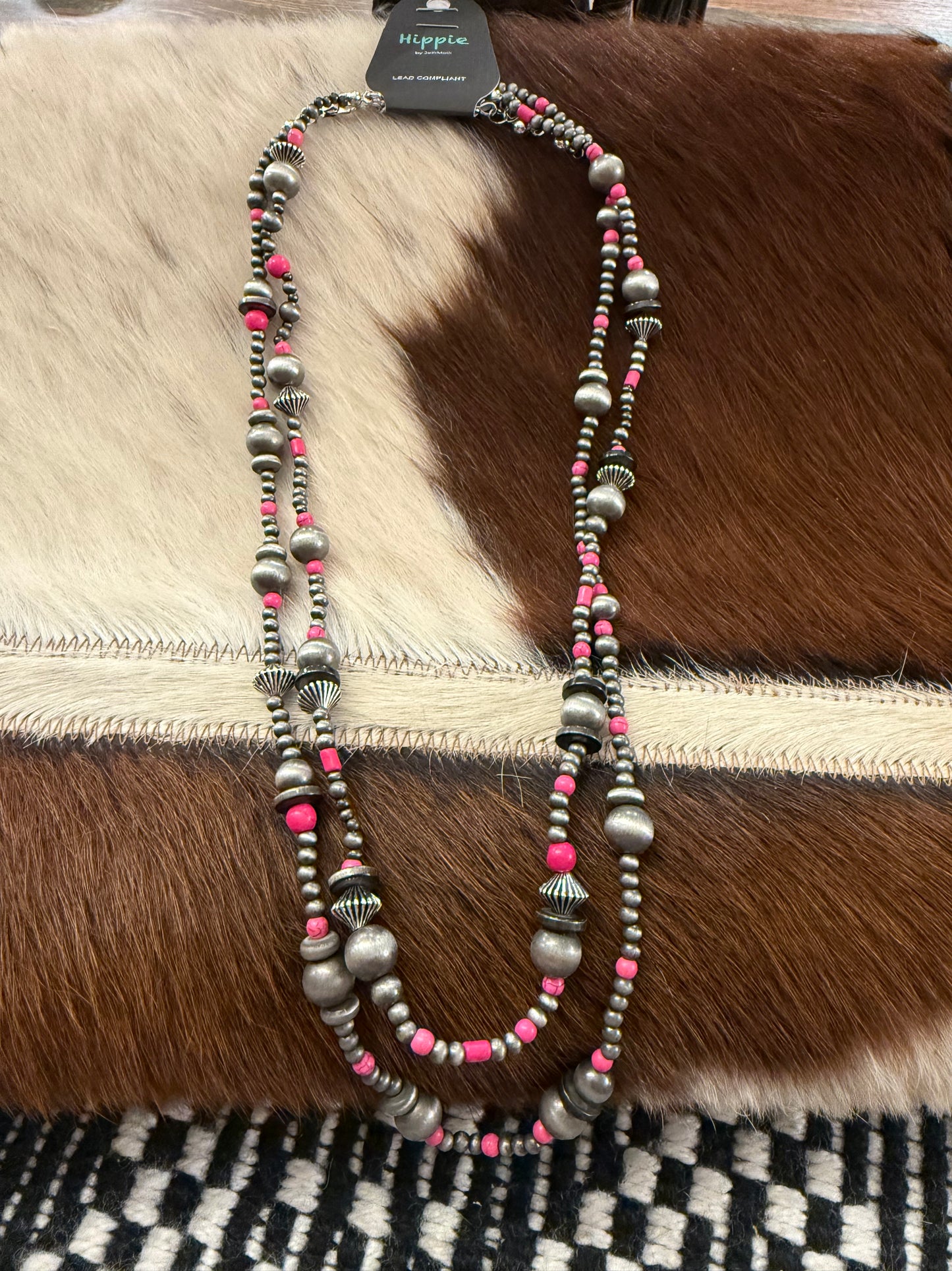 Pink Pearls Necklace