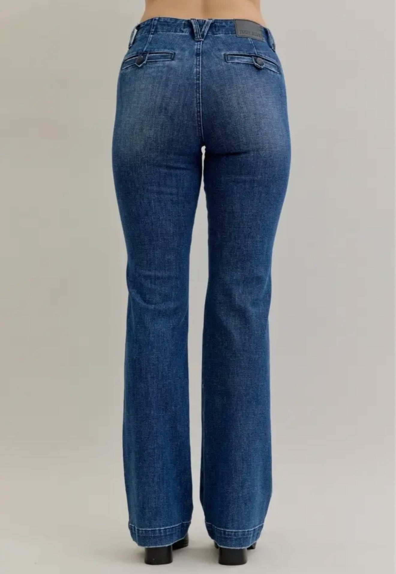 Judy Blue Mid Rise Trouser Bootcut - Tummy Control & Welt Pkts