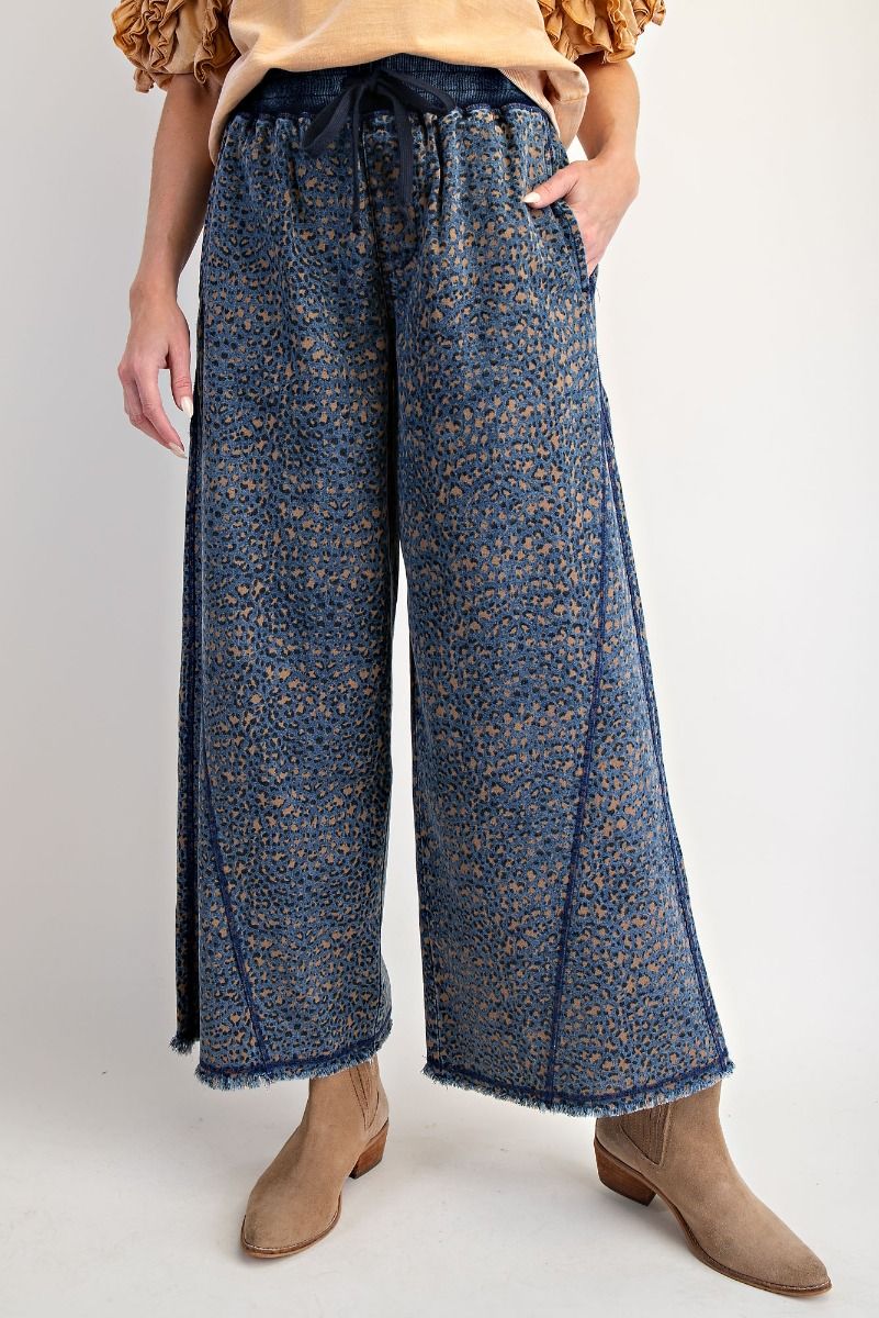Animal Print Denim Pant