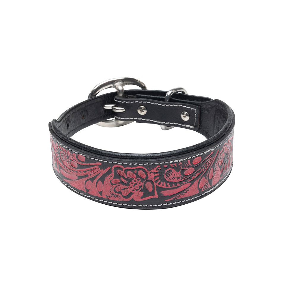 LUCKY DIEGO HAND-TOOLED DOG
COLLAR