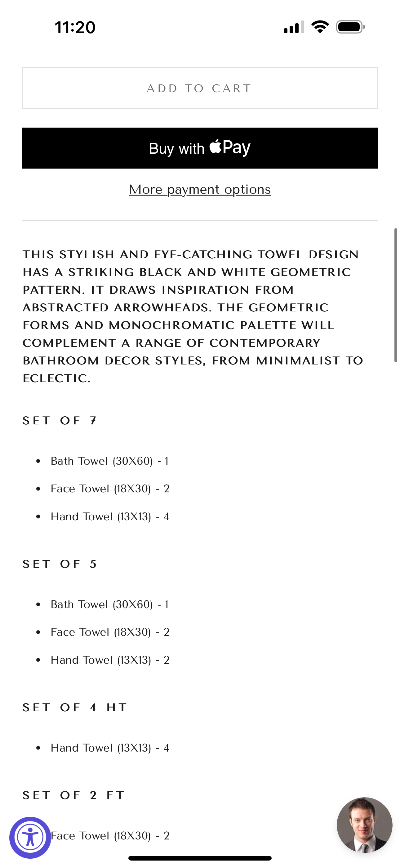 Myra 7 Piece Towel Set
