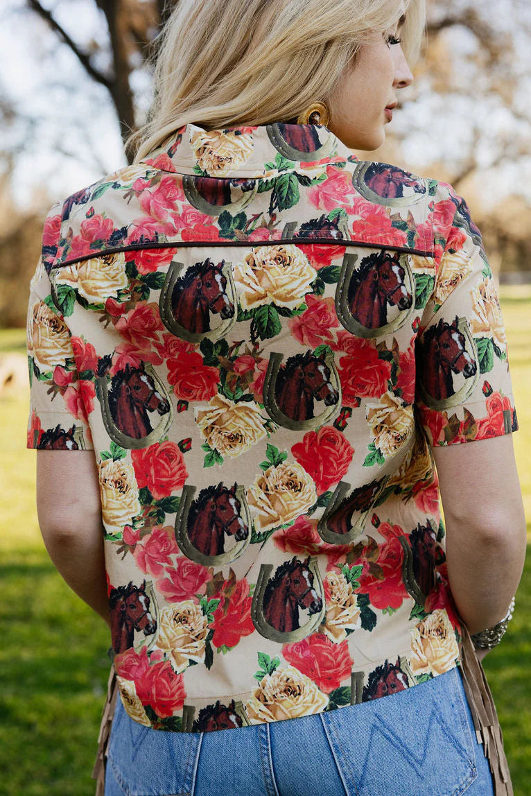 BLOOMING BRONC BLOUSE