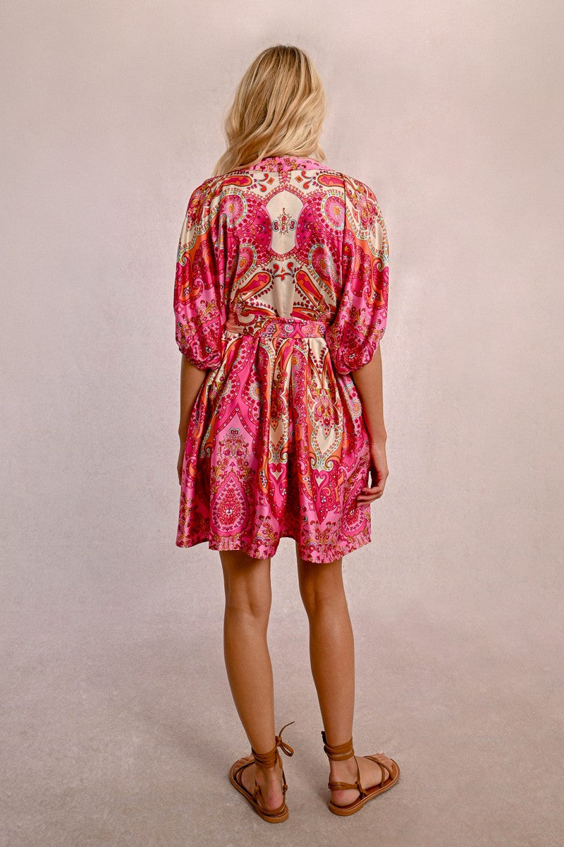 GOLDIE SHORT PRINTED DRESS