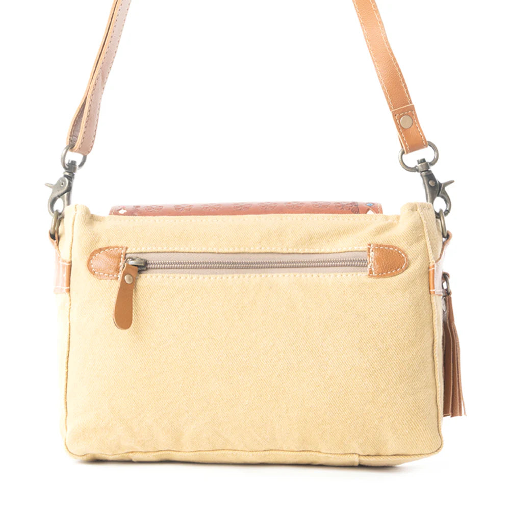 Floral Etchings Hand-Tooled Bag