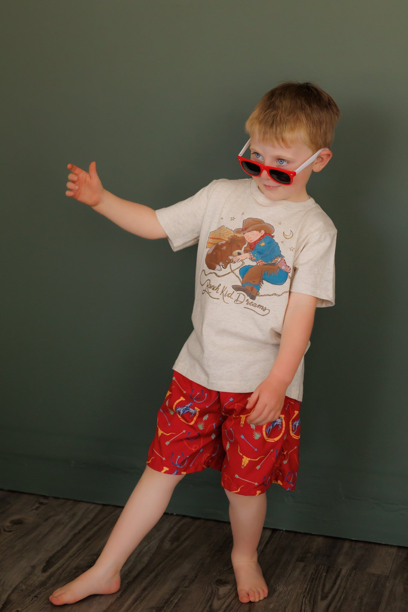 Red Arrow Cowboy Swimsuit