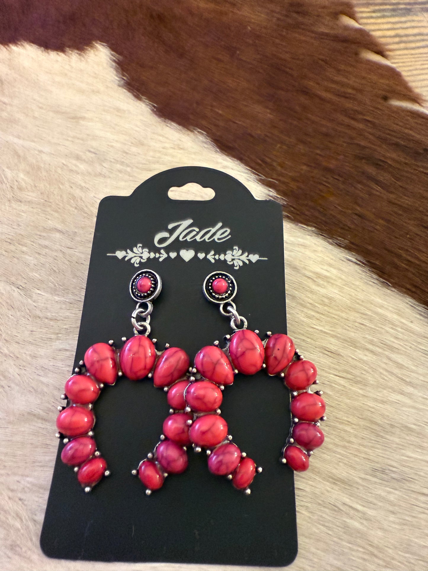 Horseshoe Stone Earrings