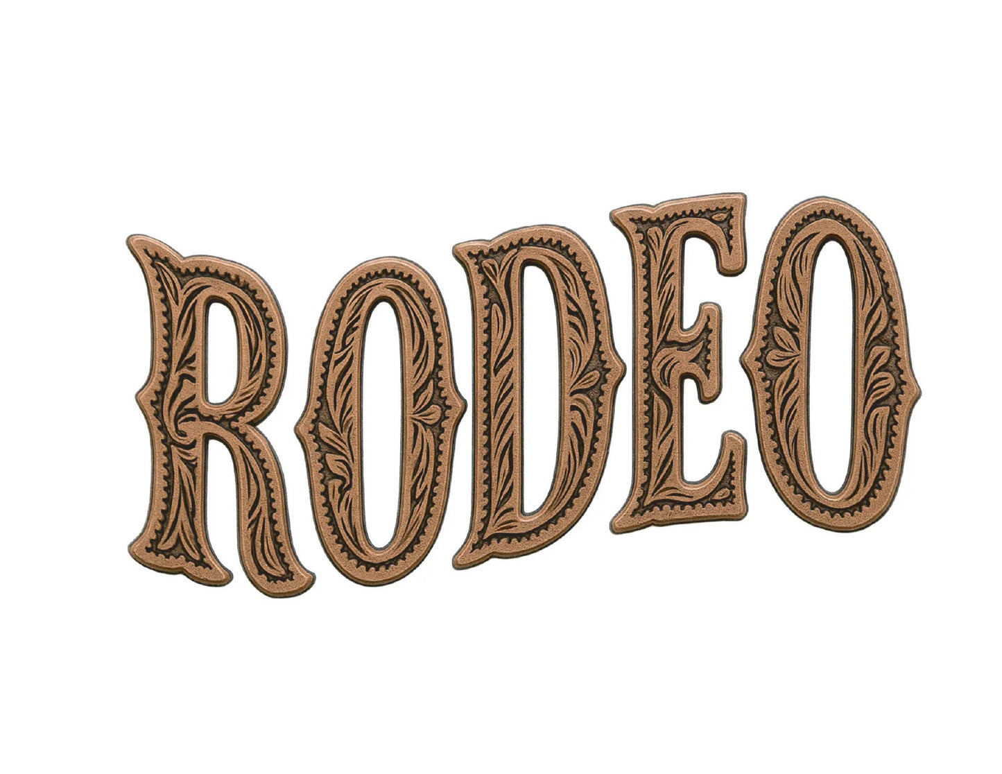 HOWDY VINTAGE BLACK TOOLED "RODEO" TANK