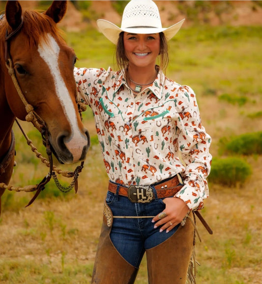 Performance Buckinghorse LS Pearl Snap