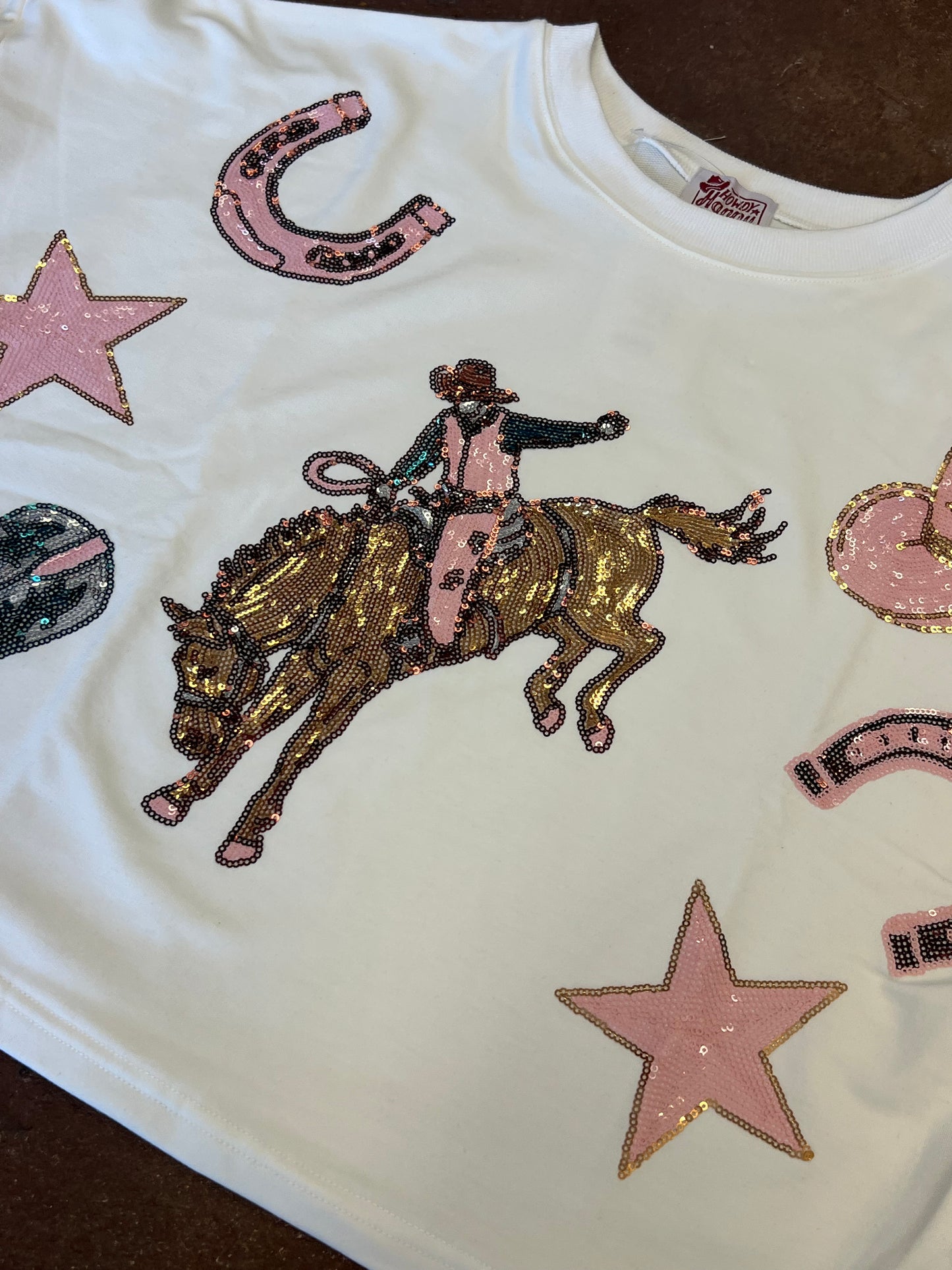 Pink Stars & Bronco’s Tee