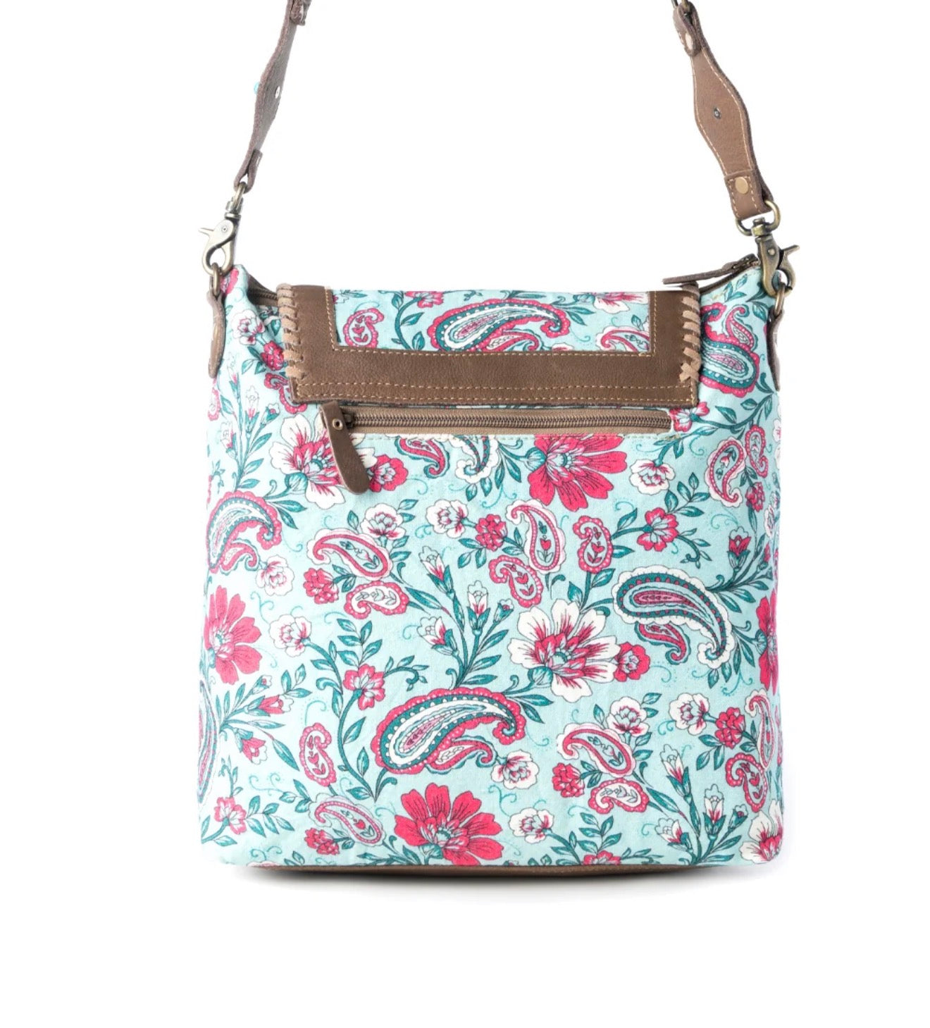 Lagoon Lily Upcycled Canvas Bag