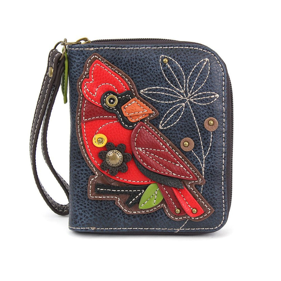 ZIP AROUND WALLET - CARDINAL•