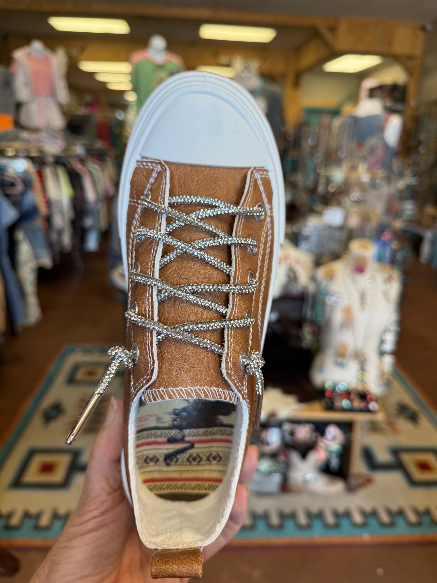 Madeline Tooled Floral
Embossed Slipon Sneaker