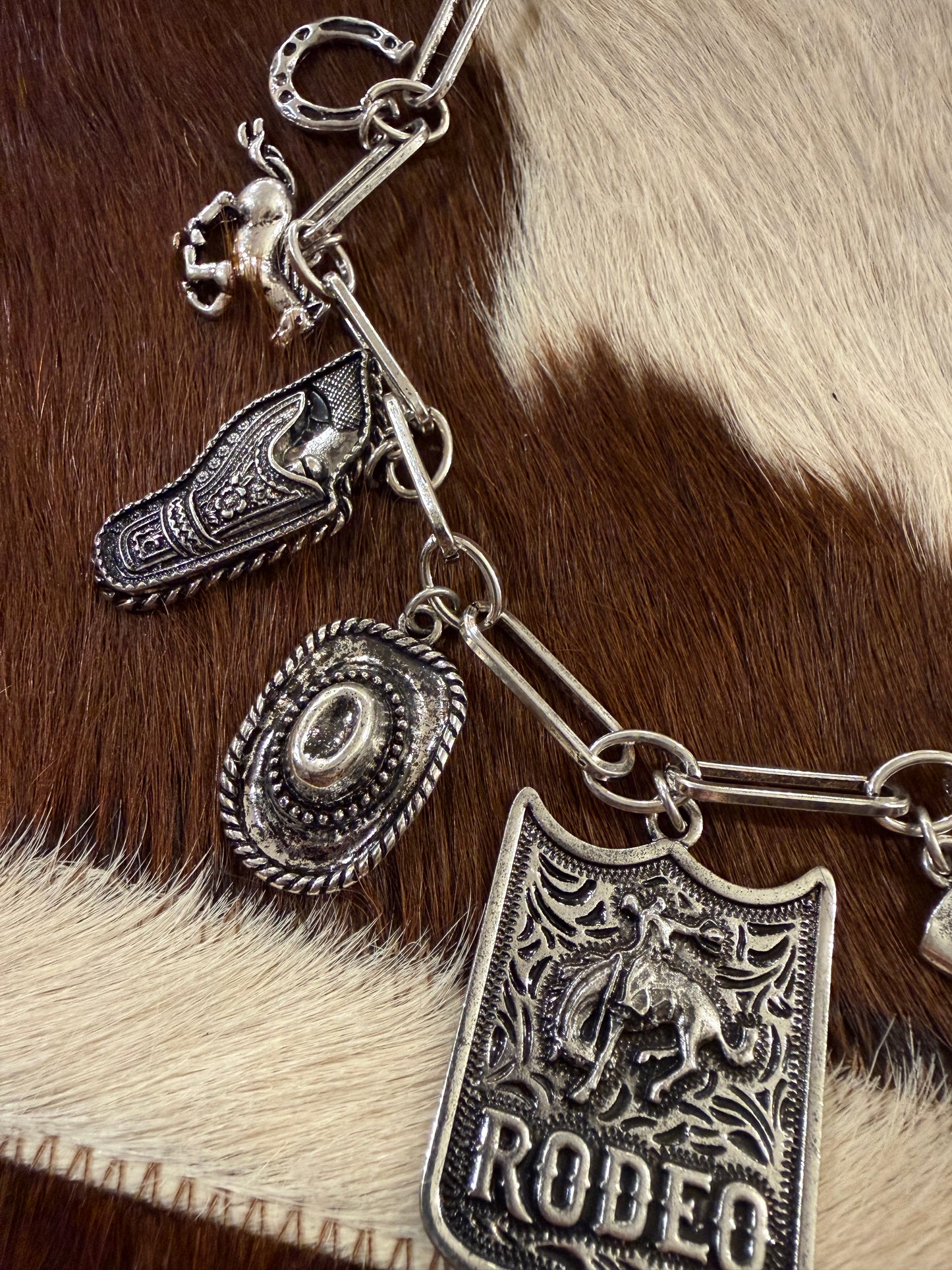 Buck ‘Em Rodeo Charm Necklace