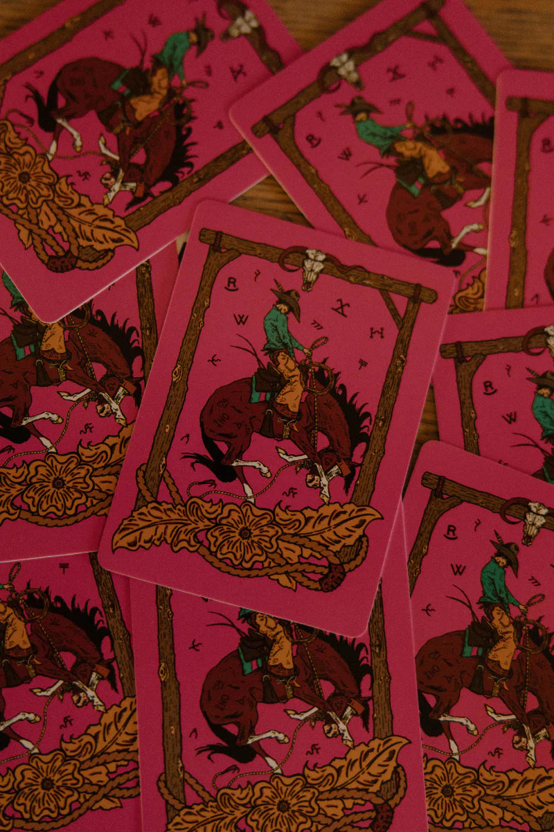 PINK OUTLAW PLAYING
CARDS