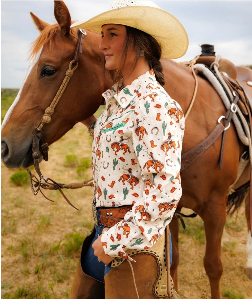 Performance Buckinghorse LS Pearl Snap