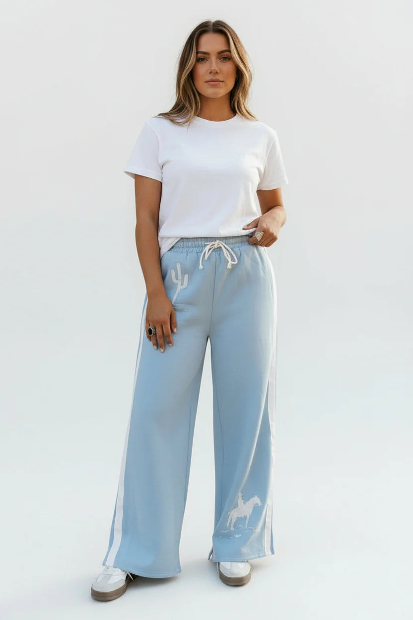 Blue Howdy Sweats (Sold Separately)