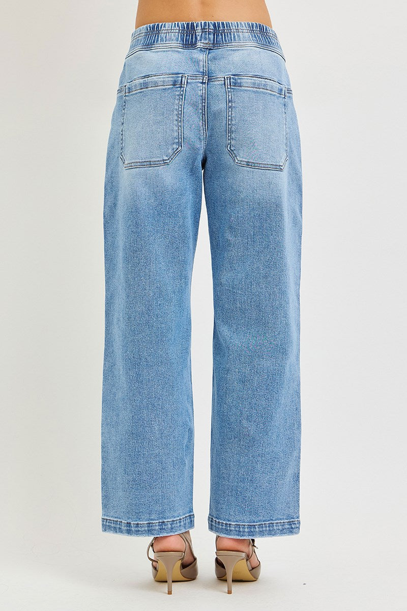 Slouchy Cropped Baggy Jeans by Risen