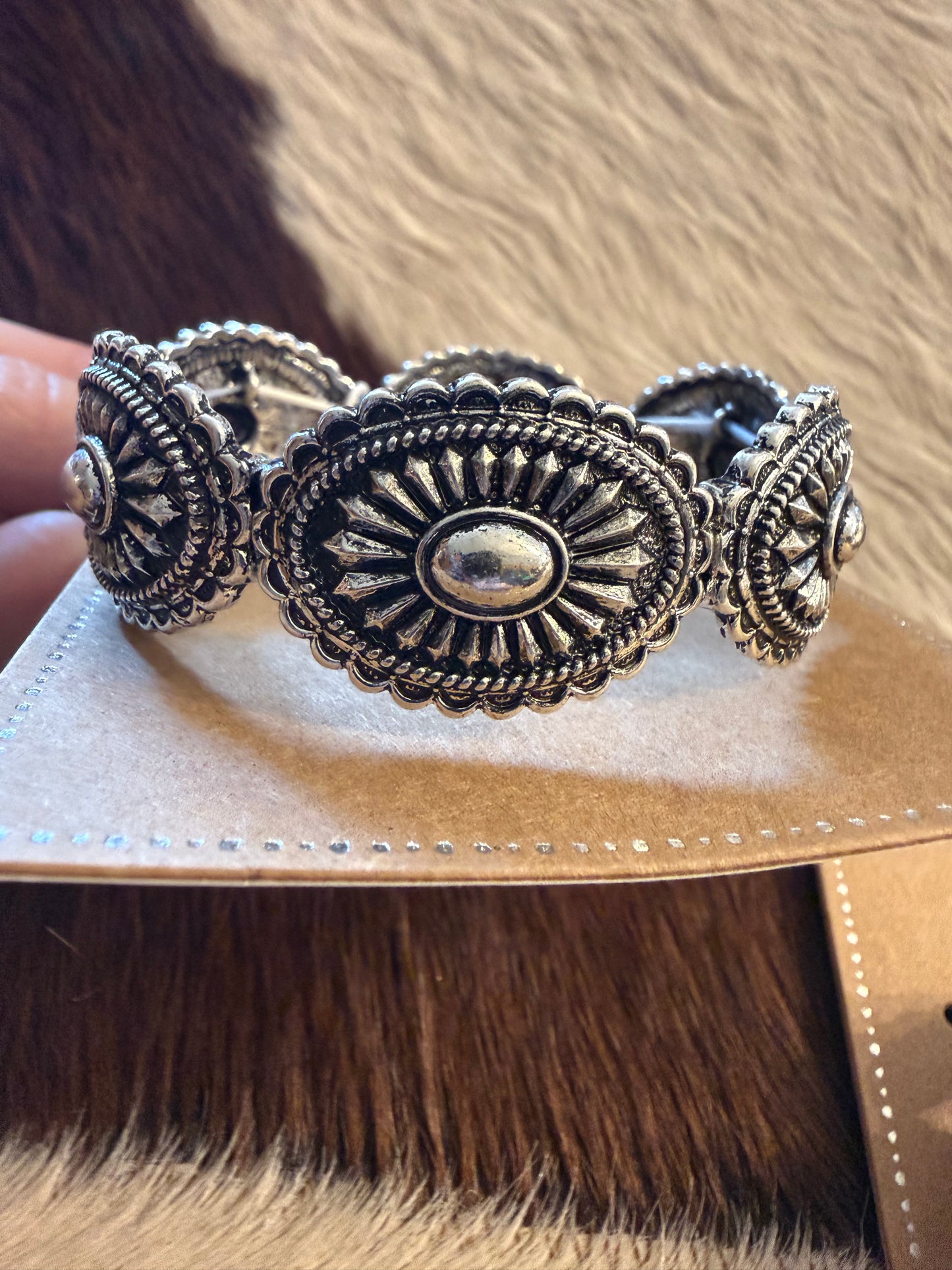 Stretchy Concho Bracelet