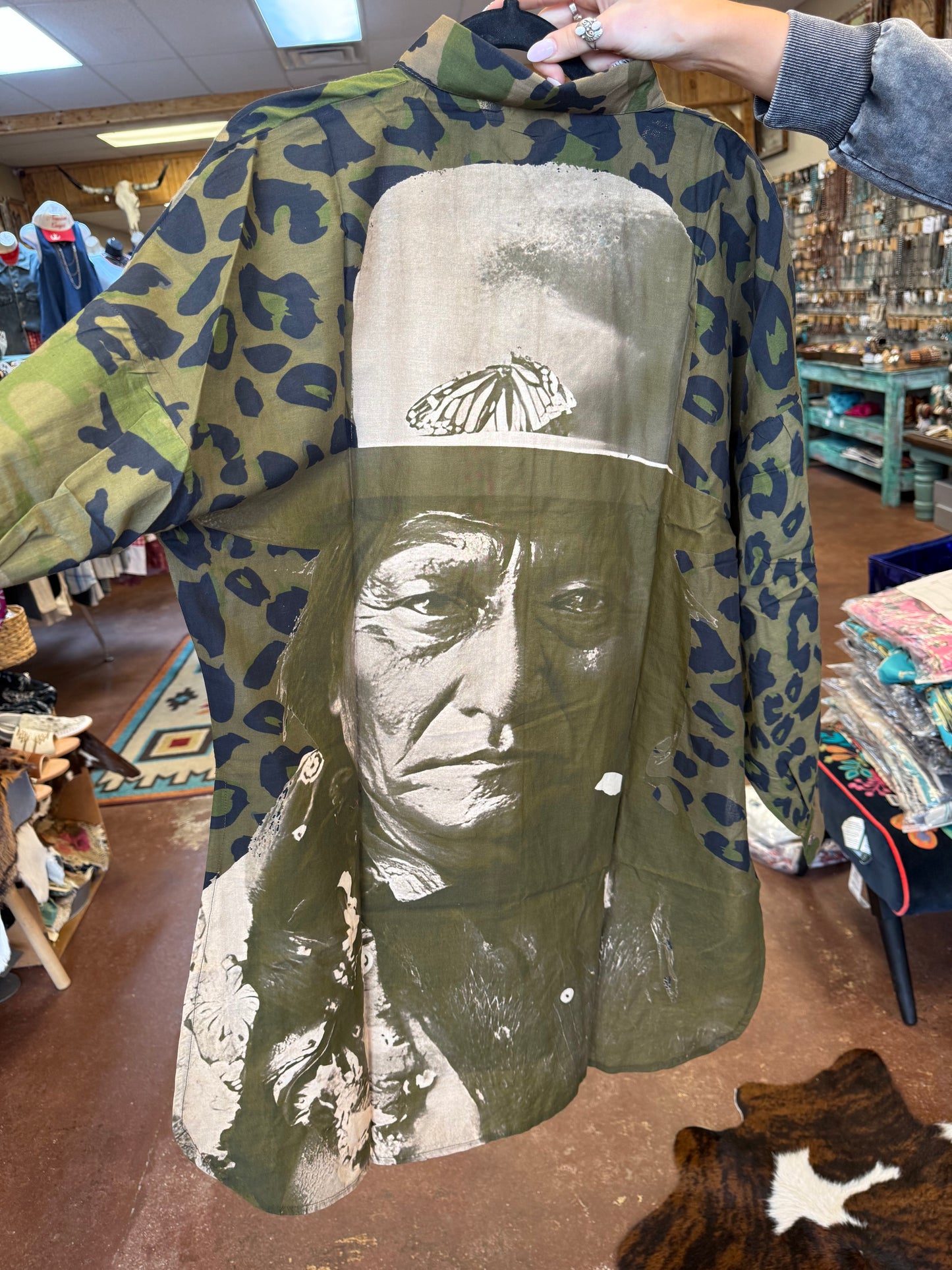Leopard Camo Tunic/Jacket/Top