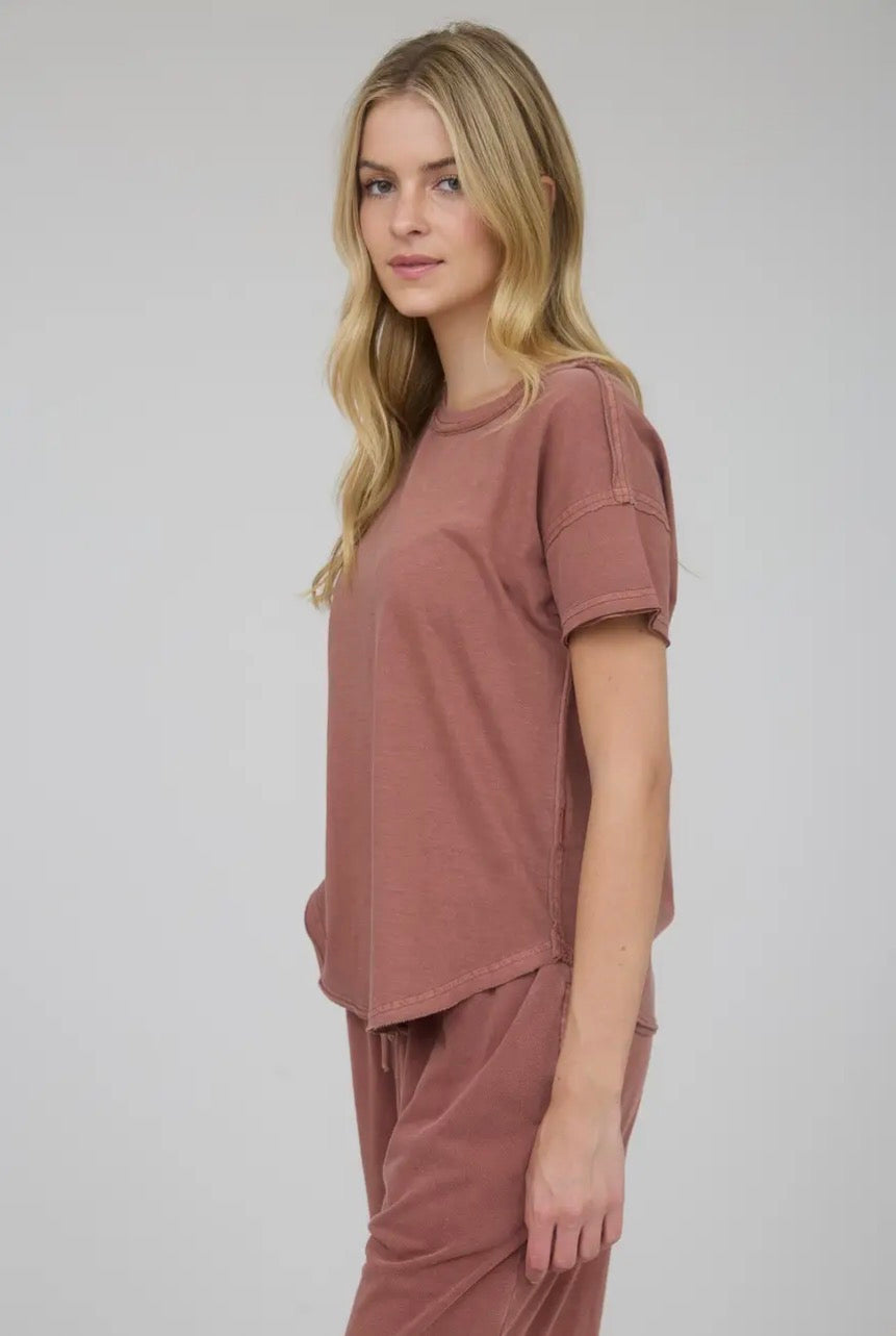 Exposed Seam T Shirt