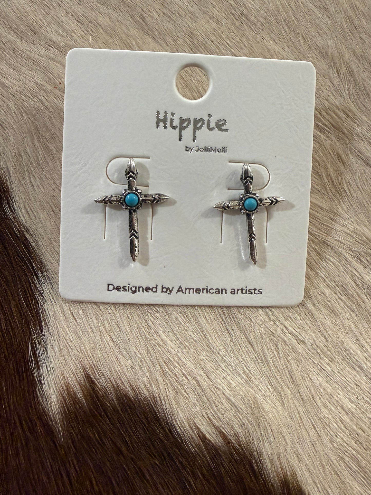 Carrie Cross Earrings