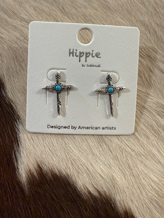 Carrie Cross Earrings