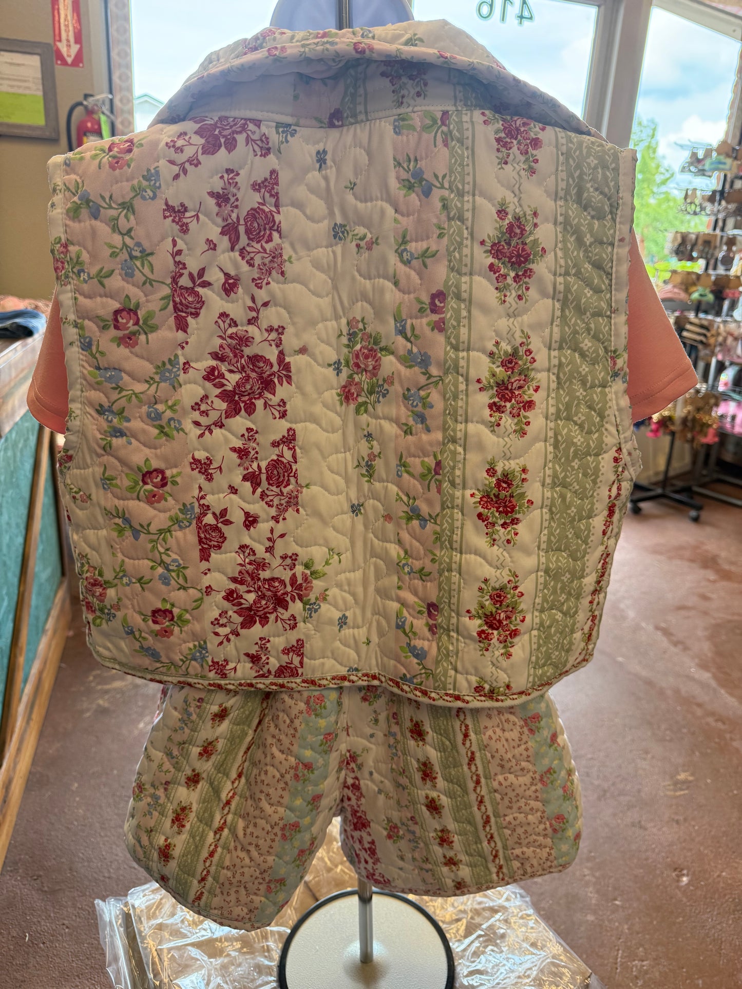 Lynette Patchwork Quilted Vest or Shorts