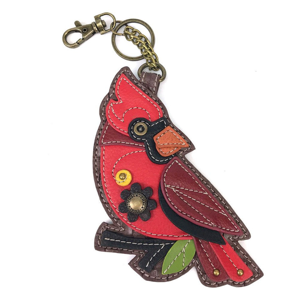 KEY FOB/COIN PURSE -
CARDINAL