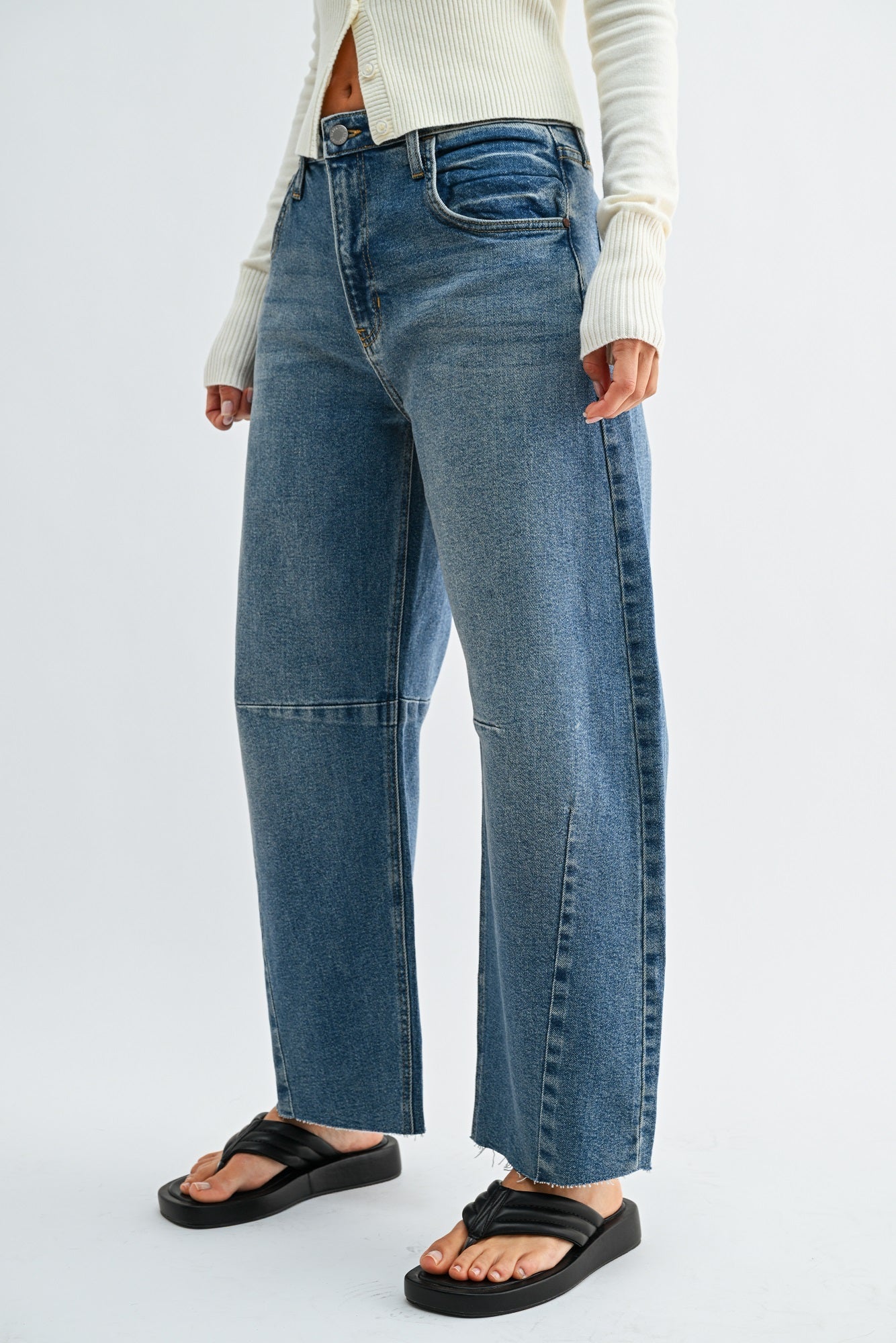 The Seamed Barrel Jean