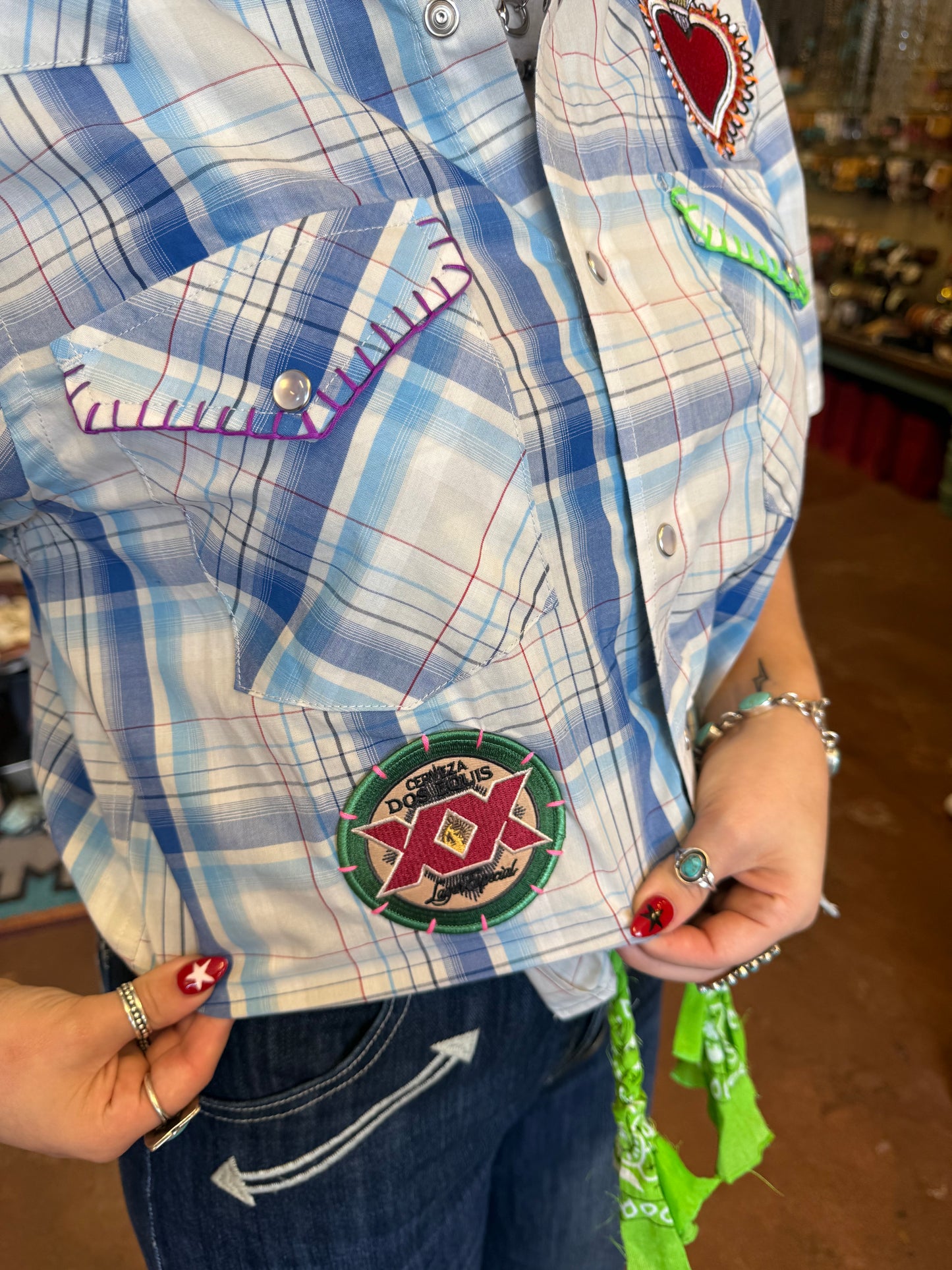 Vintage Patch Pearl Snap