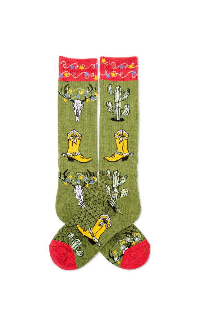 Lucky Chuck Socks -Get A Little Western