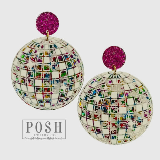Disco Ball Earring