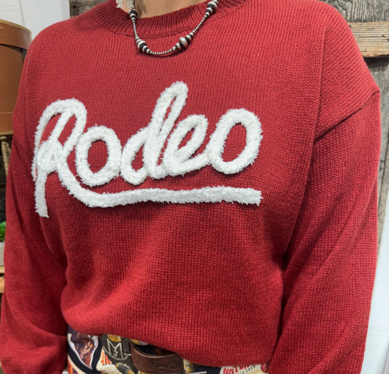RODEO RED SWEATER