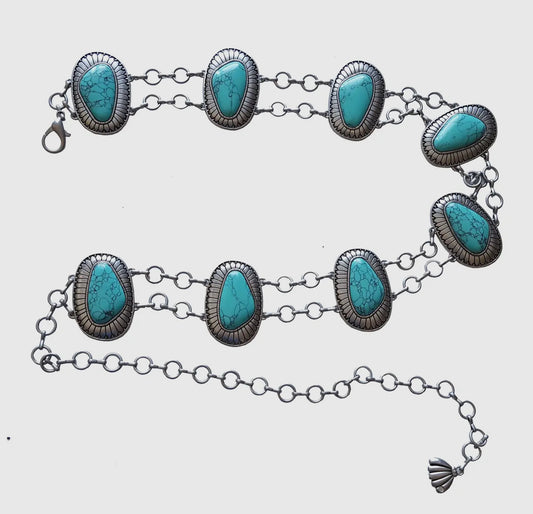 Concho Double Chain Belt