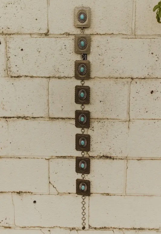 Square Concho Chain Belt