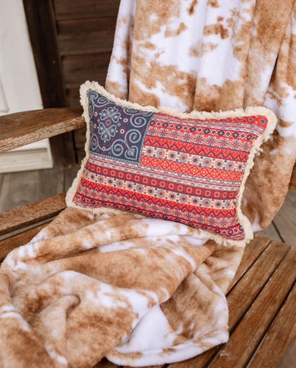Boho Flag Pillow