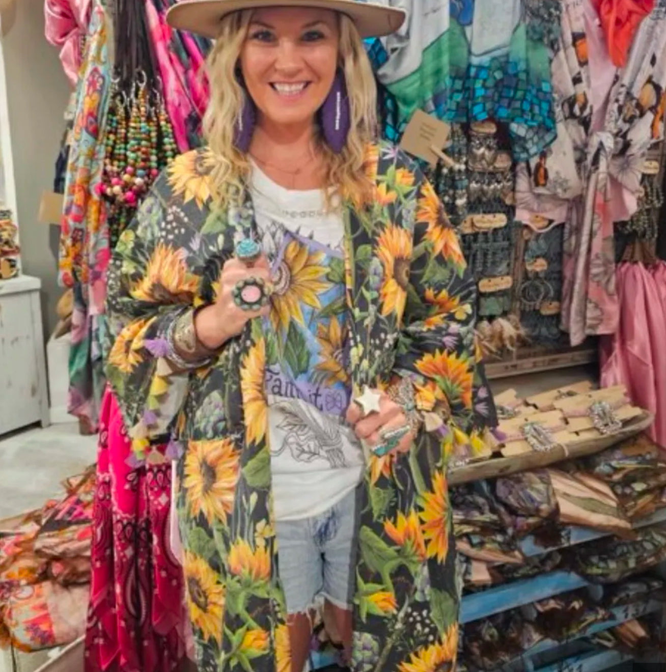 R.B. Sunflower Cardi