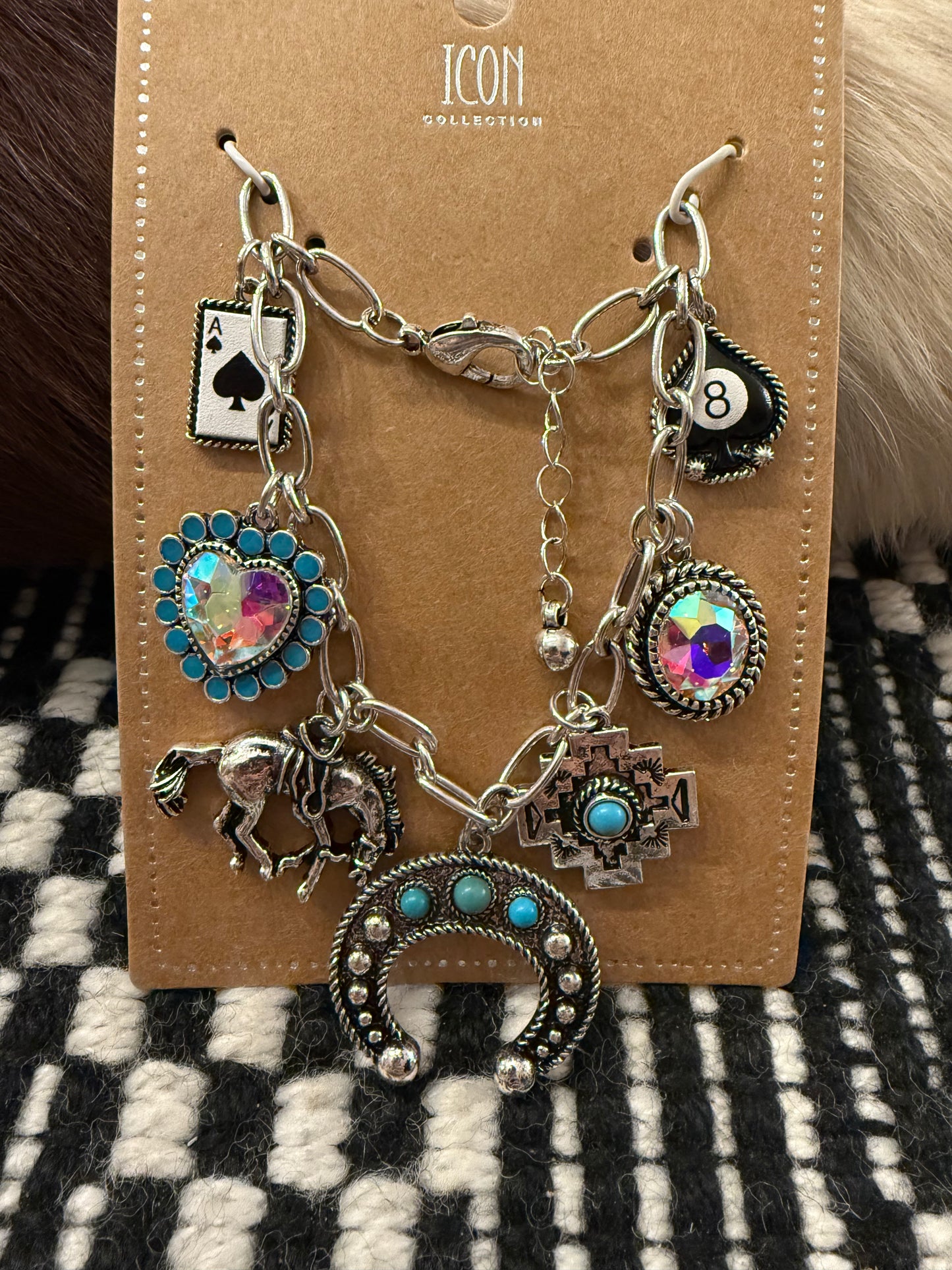 Lucky Horseshoe Charm Bracelet