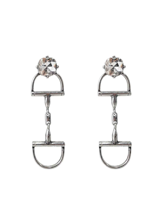 WESTERN SNAFFLE BIT RHINESTONE ER
