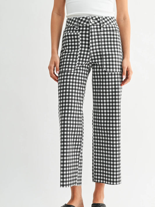Just Black Denim : High Rise Utility Wide Leg