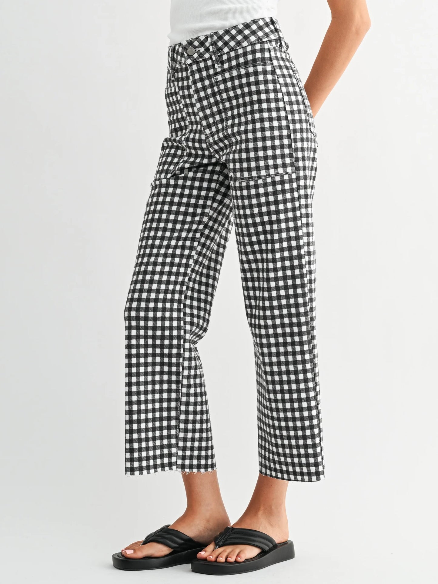 Just Black Denim : High Rise Utility Wide Leg