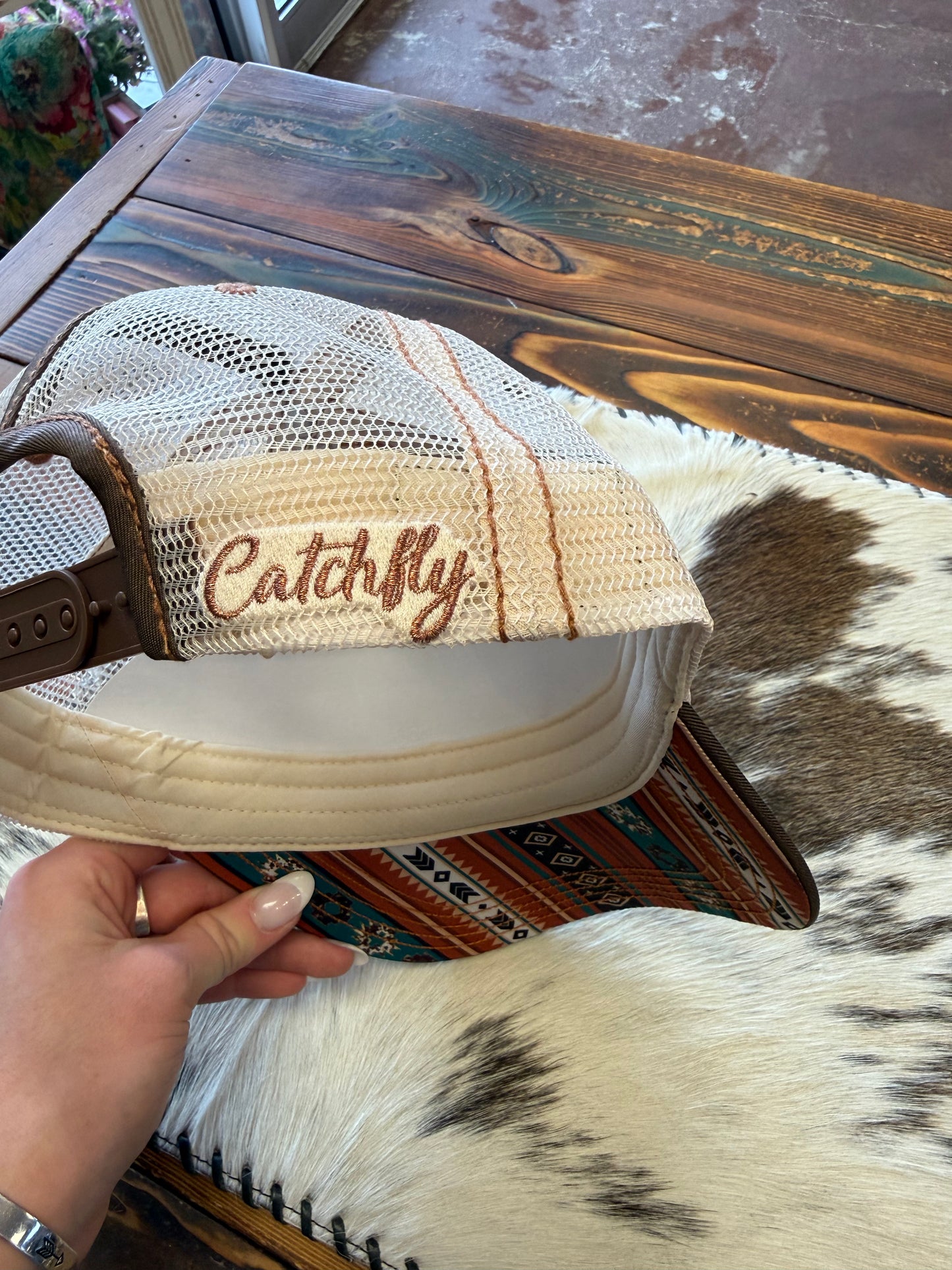 Cowgirl On Bronco Cap