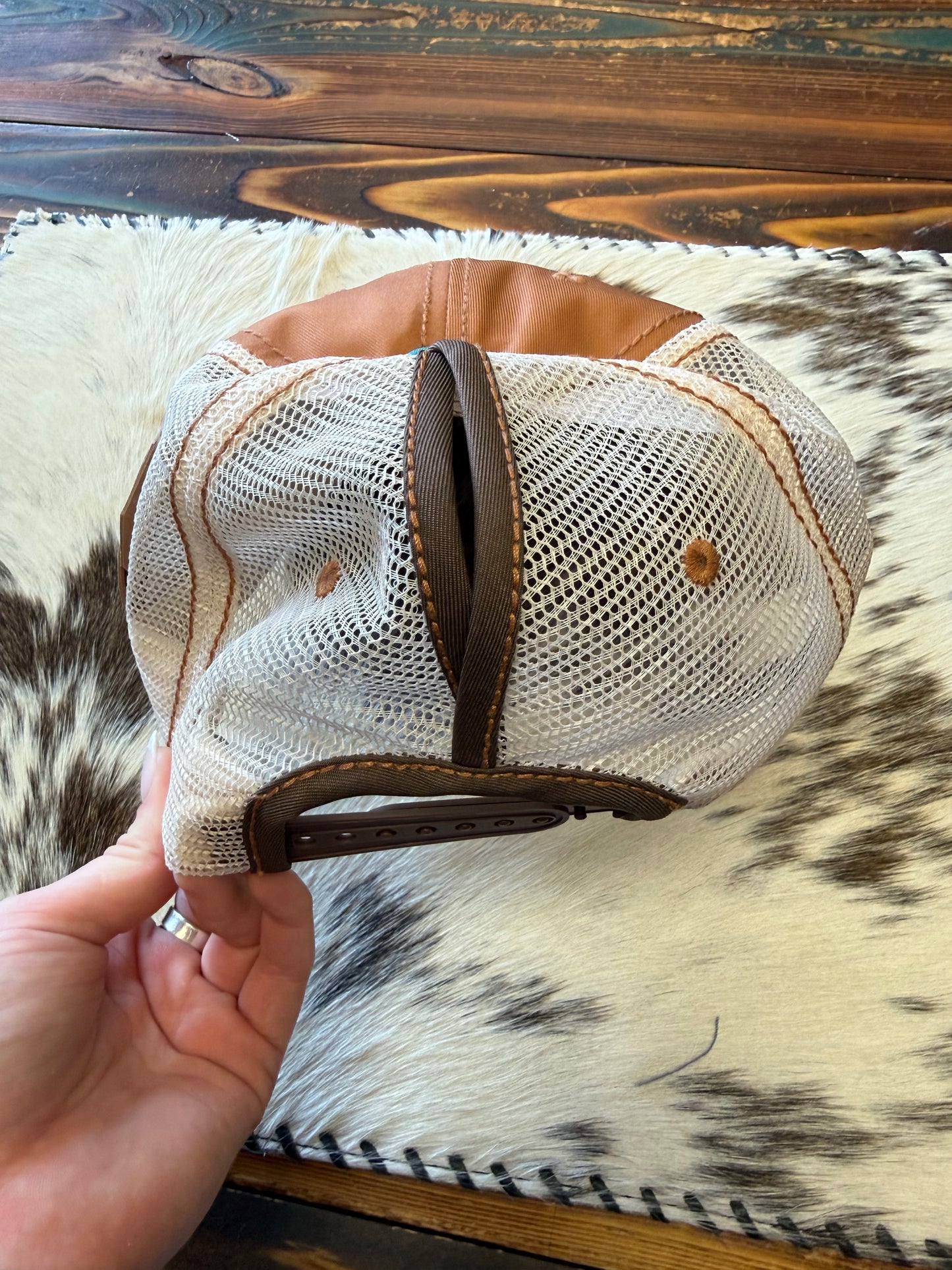 Cowgirl On Bronco Cap
