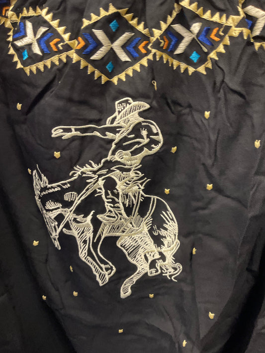 Aztec Embroidered Bronc Top