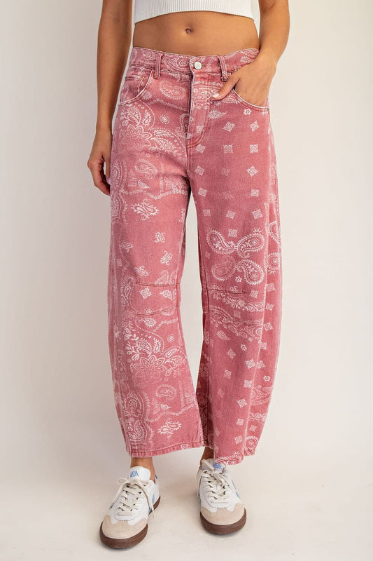 Dusty Rose Bandana Barrels