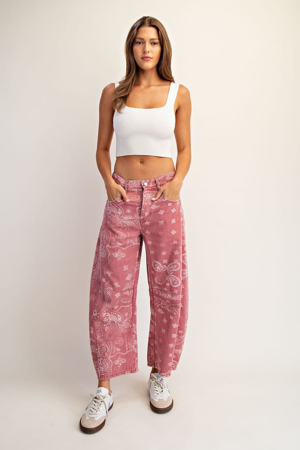 Dusty Rose Bandana Barrels